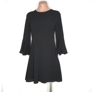 LULU'S Center of Attention Flounce Sleeve Dress